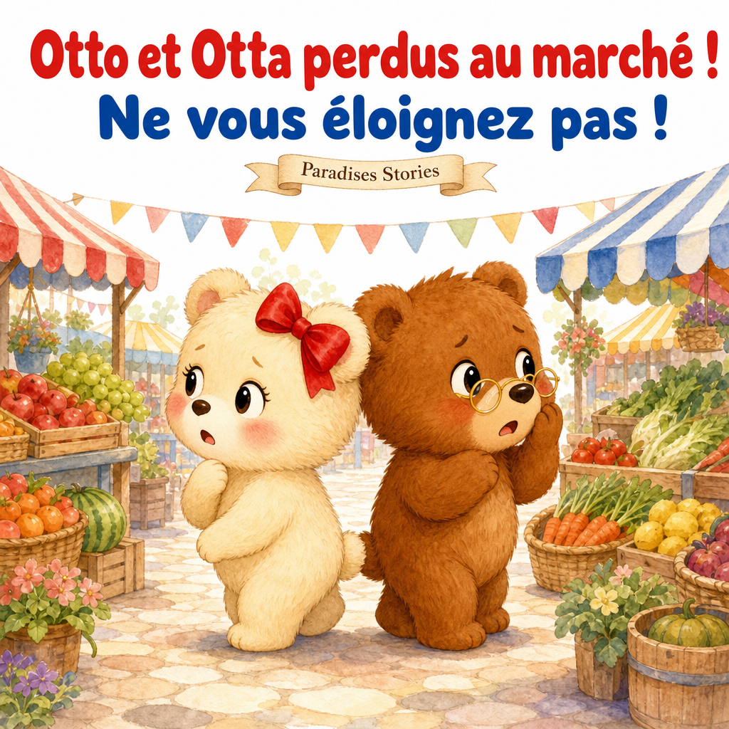 Couverture du livre Otto et Otta perdus au marché